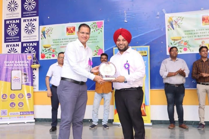 Honoured with a Memento at Ryan International School