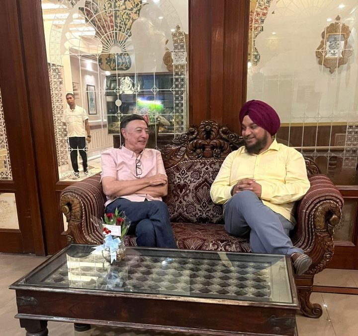 With Mr. Anang Desai, leading actor.